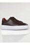 Dr Men's Brown Genuine Leather Comfortable Daily Sneaker Shoes - 5
