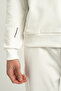 Plenty Jr Pro Full Length Zippered Lightweight Wool Men's Hooded Sweatshirt White - 4