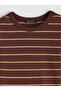 Artı-Store Women's Body with Crew Neck and Long Sleeves, Striped Pattern. High Pam - 6