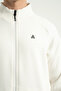 Plenty Jr Pro Full-Length Zippered Lightweight Wool Men's Stand Collar Jacket White - 3