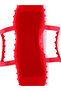Women Red Studded Jelly Candy Tote - 4