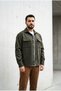 Men's Seasonal Sporty Cut Coat with Snap Buttons Casual Scuba Jacket Shirt - 4