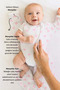 100% Organic Cotton Soft Textured Baby Swaddle - Zippered Sleeping Bag with Glove Cuffs 1.0 Tog - 4