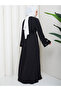 Women's Embroidered Detailled Double Birthday Dress with Sleeves, Two Pieces - 5