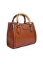 Women Tan Cane Handle Hand Bag - 3