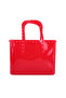 Women Red Studded Jelly Candy Tote - 5