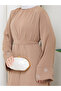 Women's Embroidered Detailled Double Birthday Dress with Sleeves, Two Pieces - 6