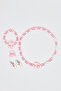Girl's Pink 3 Pack Jewellery Set
