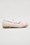 Girl's Pink 3D Flower Ballerinas