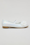 Girl's White 3D Flower Ballerinas