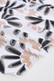 Women's Cream Floral Print Scarf, 180X85cm - 2