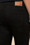 Boy's Black Solid Jeans with Button Closure - 5