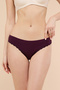 Women's Brown 3 Pack Ribbed Bikini Briefs - 2