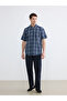 Navy Blue Loose Fit Men's Chino Pants