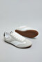 Men's Beige Color Block Lace-Up Sneakers - 2