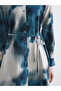 Lcwaikiki Classic Green Patterned Belted Women's Shirt Tunic - 4
