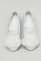 Girl's White 3D Flower Ballerinas - 4