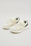 Boy's Cream Color Block Velcro Sneakers - 2
