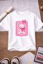 Cute Kids and Teddy Printed 3-Pack Pink-White-Orange Girls' T-Shirts - 3