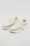 Girl's Beige Color Block Lace-Up Sneakers - 2