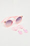 Girl's Pink Hair Accessories & Sunglasses Set