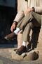 Italian Model Genuine Leather Handmade Brown Suede Casual Shoes - 2