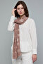 Women's Purple Jacquard Scarf, 180X85cm - 3
