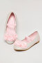 Girl's Pink 3D Flower Ballerinas - 4