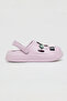 Women's Purple Charm Detail Slingback Clogs