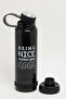 Unisex Black Printed Water Bottle, 800Ml - 2