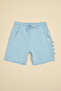 Boy's Cream Embroidered T-Shirt and Shorts Set - 2