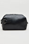 Men's Black Solid Travel Pouch