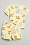 Boy's Beige Lion King Print Clothing Set