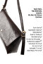 Wrinkled Textured Brown Shk302 Faux Leather, Single Compartment with Snap Fasteners, Hand, Arm and Shoulder Bag - 6