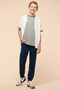 Boy's Green Striped T-Shirt with Crew Neck and Short Sleeves - 2