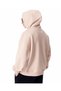 Embossed Hooded Beige Oversize Hoodie - 2