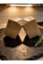 2-Piece Natural Bamboo Wooden Salt Shaker with Magnets 2-Piece Salt Shaker-Spice Container Set Height 7cm Depth 5cm - 2