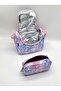 Character Pattern Thermal Waterproof Fabric Backpack with Lunch Box and Pen Holder for Primary School / 3900 - 7