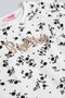 Girl's Cream Printed Clothing Set - 4