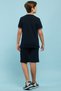 Boy's Dark blue Contrast Tipping Polo T-Shirt and Shorts Set - 3