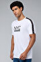 Men's White Typography Print T-Shirt with Crew Neck and Short Sleeves - 4