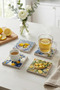 Lemon Blossom Breeze Positano Themed Natural Stone Travertine Coasters Set of 4 - 2