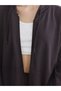 Two Mt Shop Quality Koor Sport Brown Diving Fabric Plain Women's Zipper Sweatshirt - 3