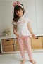 Gepp Printed Girls' Peplum T-Shirt and Floral Leggings Set - 3-Piece Set - 3
