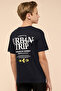 Boy's Dark blue Printed T-Shirt with Crew Neck and Short Sleeves - 3