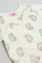Girl's Green Printed Clothing Set - 3