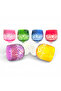 Colorful Crystal Cut Footed Goblet Set of 6 - 4