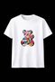 Teddy Bear Floral Printed Girls' T-Shirt 100% Cotton - 2