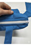 Cobalt Blue Women's Shoulder Bag with Zipper - 5