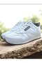 Women's White Black Sports Shoes Lightweight Flexible Non-Slip Sole Daily Walking Shoes - 5